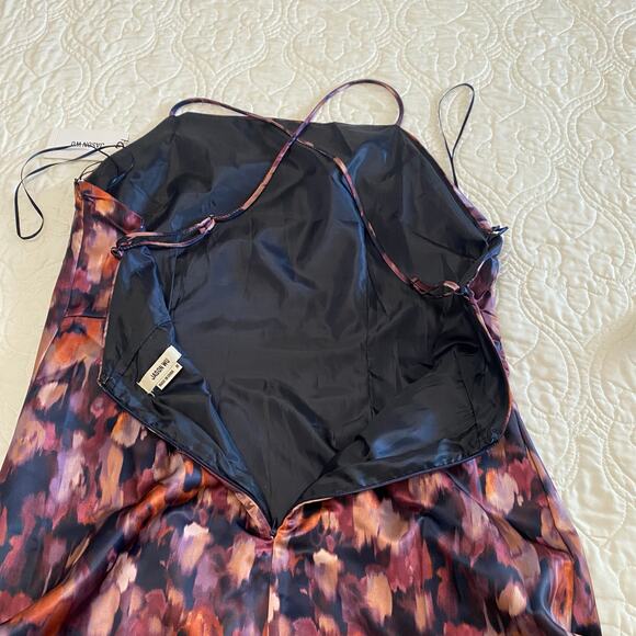 Jason Wu Floral Watercolor Midi Dress Womens Size Medium Open Back NWT wedding - Picture 2 of 11